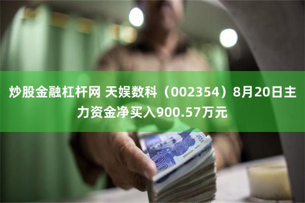 炒股金融杠杆网 天娱数科（002354）8月20日主力资金净买入900.57万元